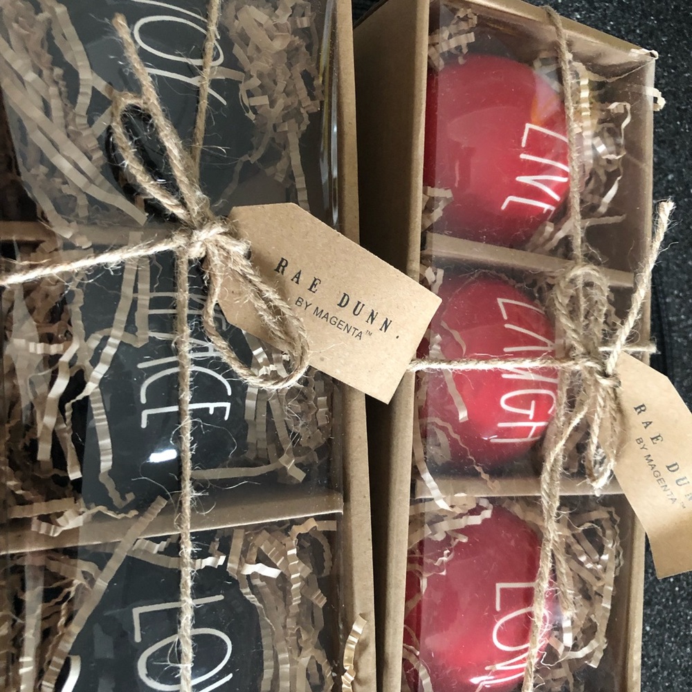 Rae Dunn Christmas ornaments